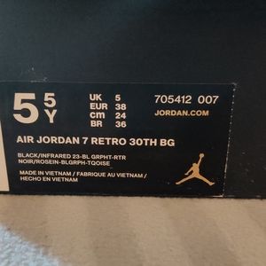 Air Jordan 7 Retro 30th BG 5.5y